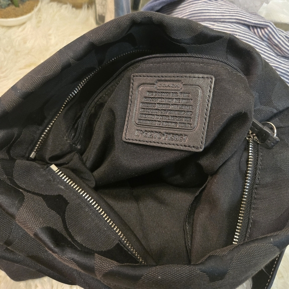 Black Shoulder Bag with Silver Accents - Picture 6 of 13